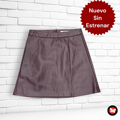 Falda de piel sintética SINSAY Talla XS