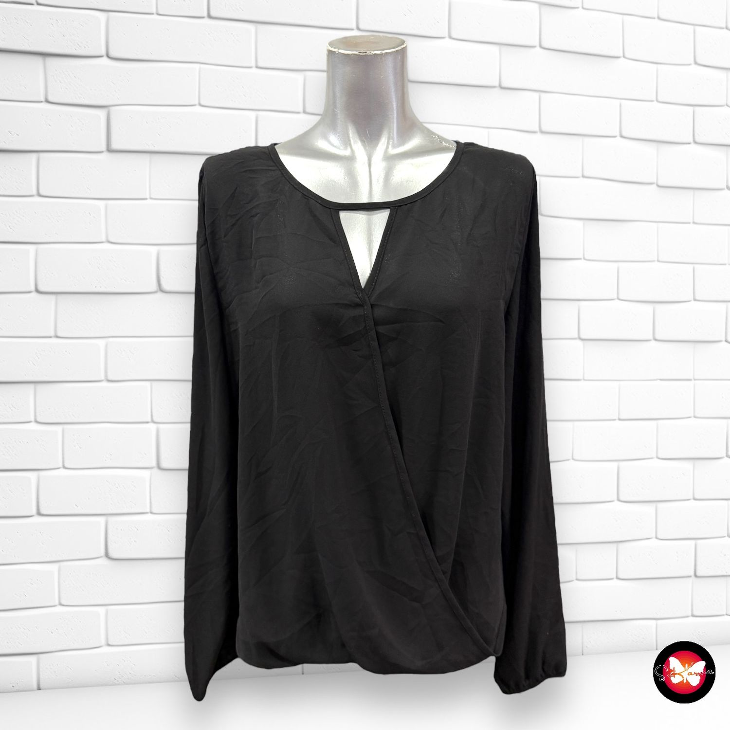 Blusa básica cruzada YESSICA Talla 38/40