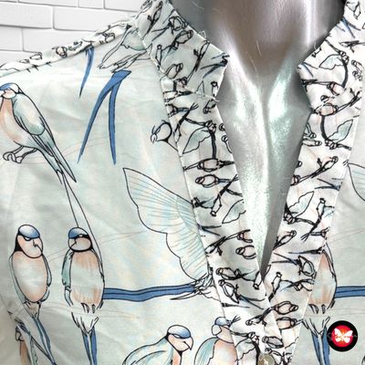 Camisa de pajaritos Z&amp;I Talla M