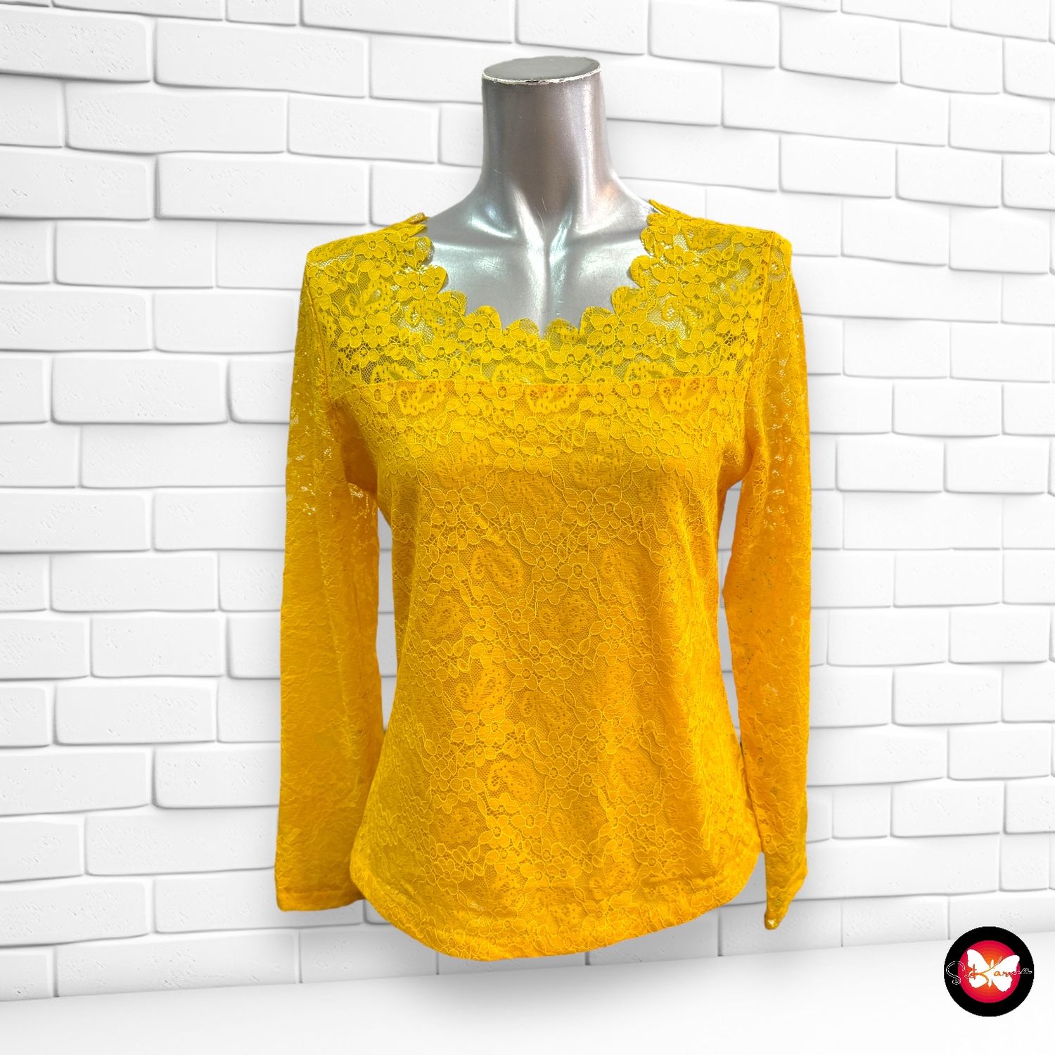 Blusa de encaje Talla S/M