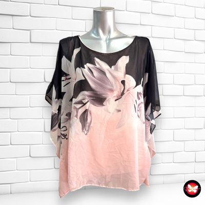 Blusa traslúcidade flores ROMAN Talla 40