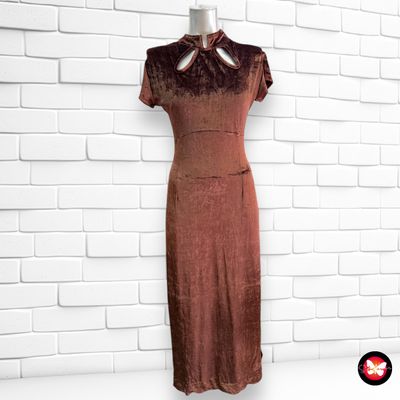 Vestido de noche largo de terciopelo Talla S