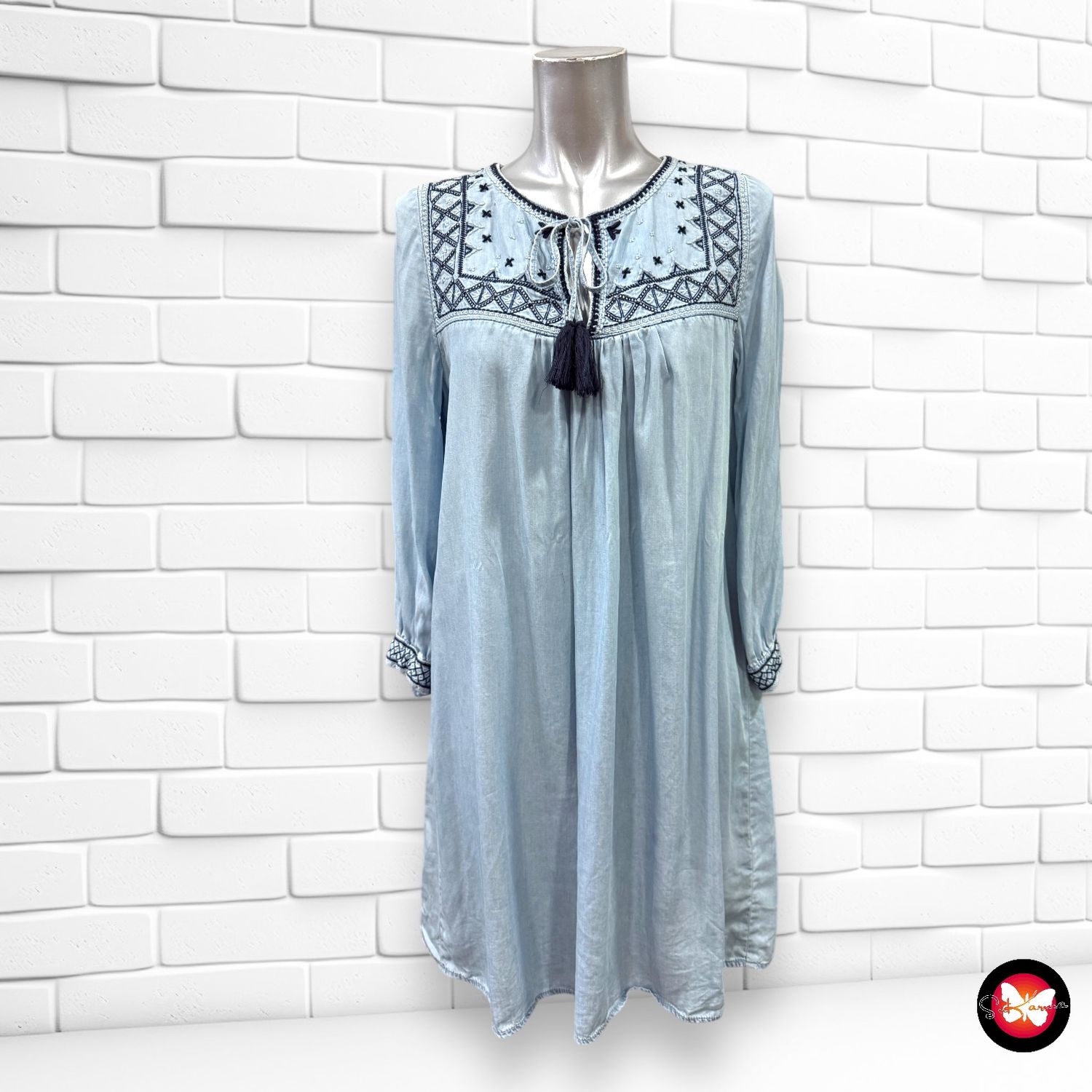 Vestido tipo túnica L.O.G.G Talla 34