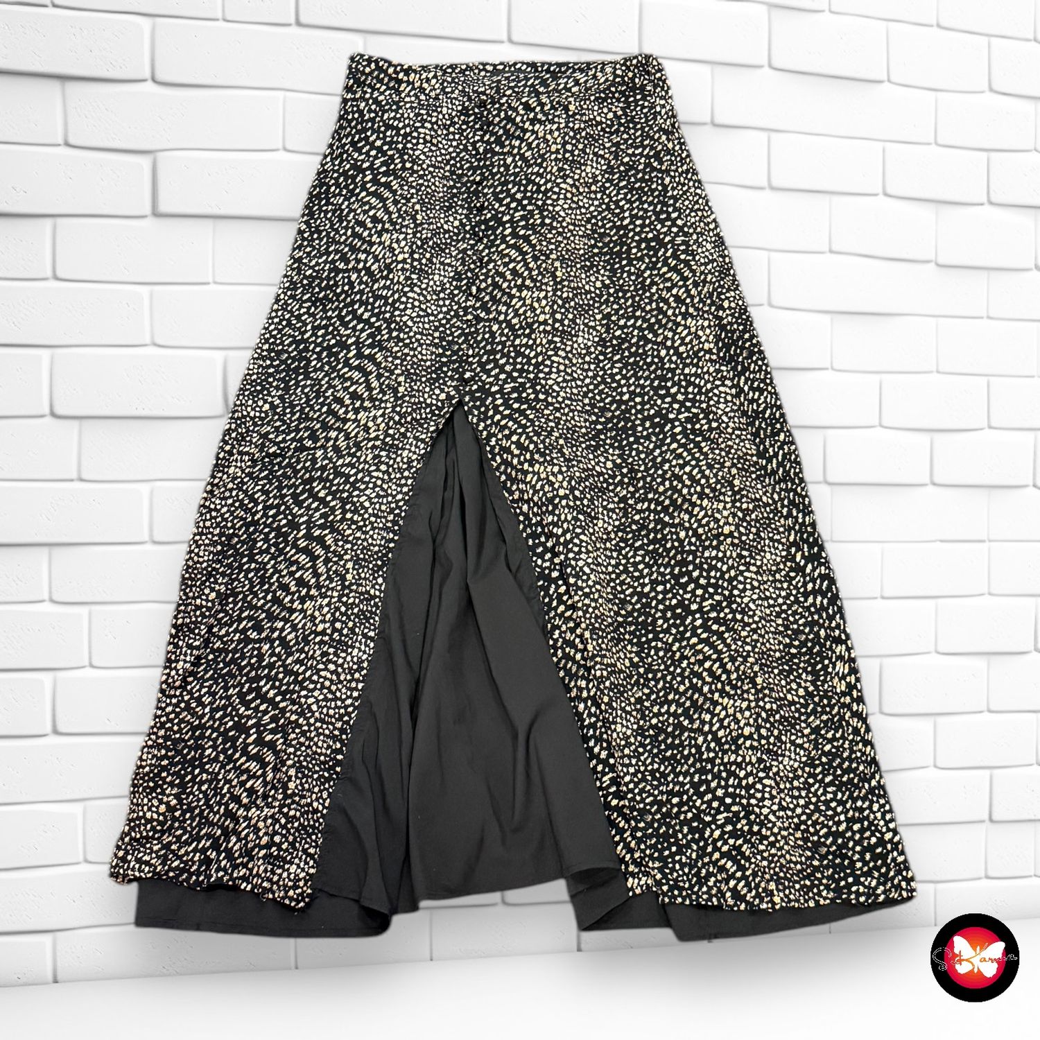 Falda larga con estampado YDENCE Talla XS