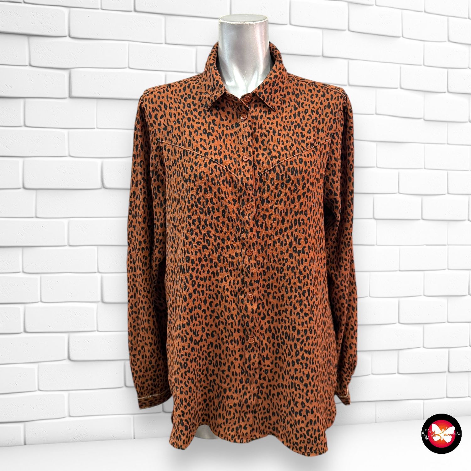 Camisa de animal print COTTON CLUB Talla L