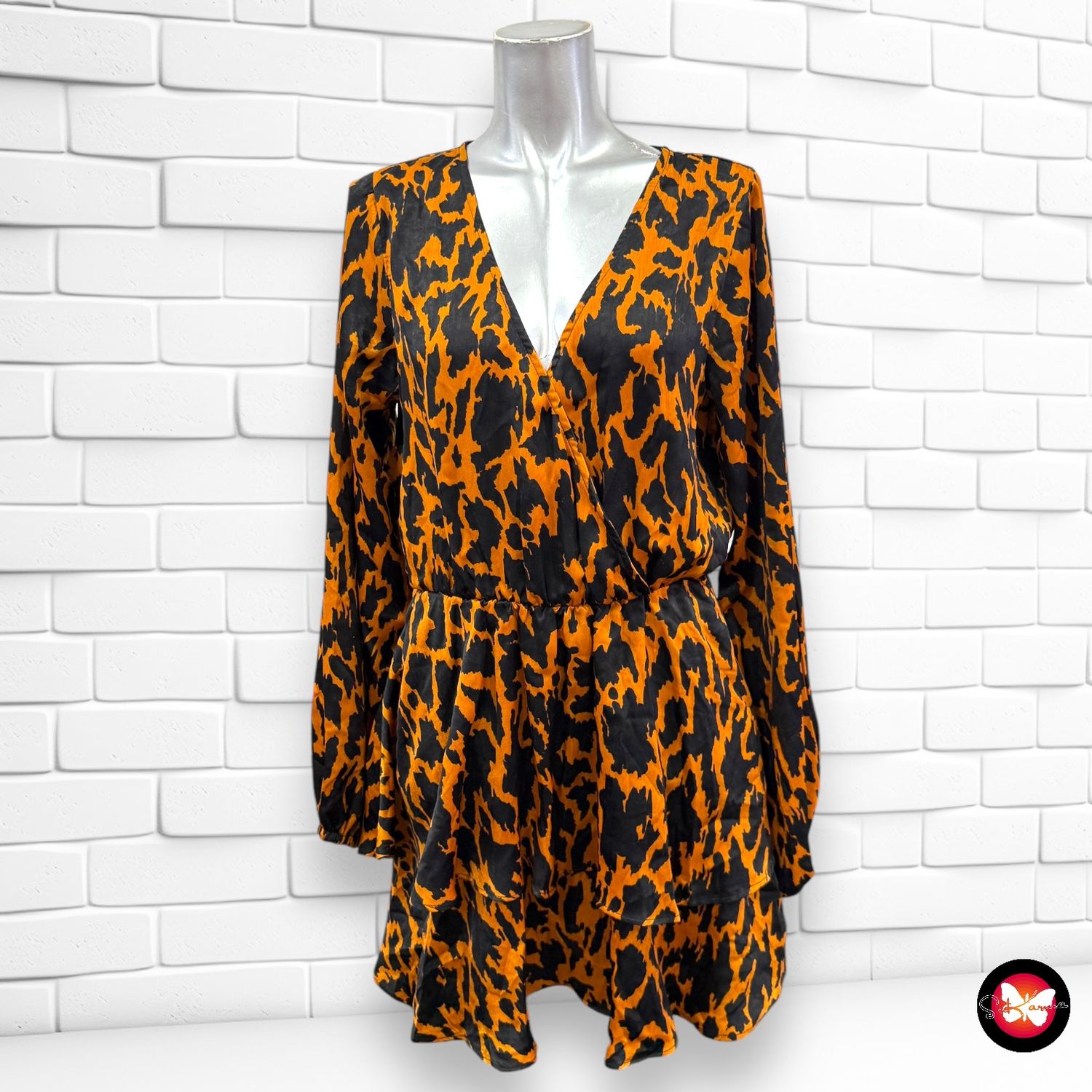 Mono corto animal print SEVEN SISTERS Talla M