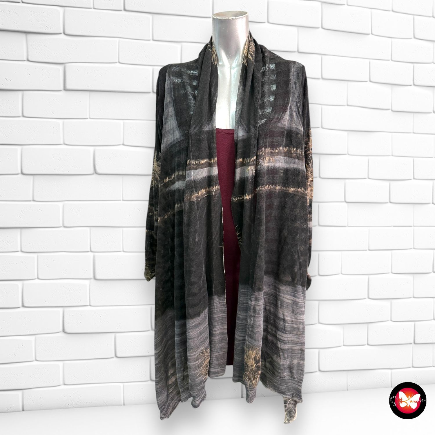 Chaqueta de punto con estampado WHISTLES Talla Única