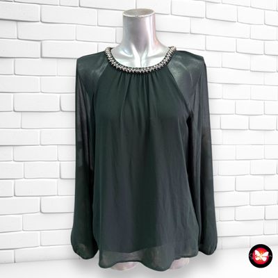 Blusa básica con pedrería S.OLIVER Talla 38