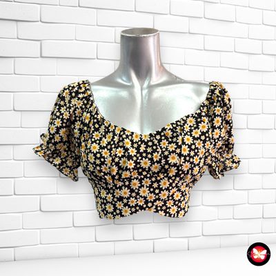 Blusa cropped con lazito LOAVIES Talla S