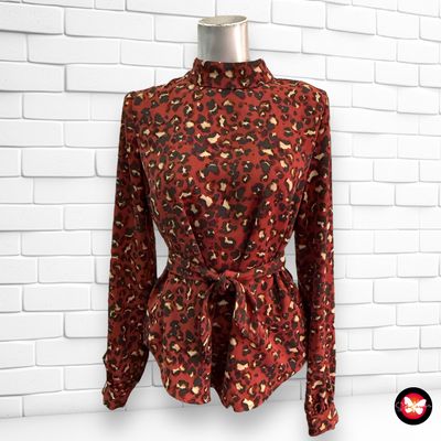 Blusa de animal print WE Talla S