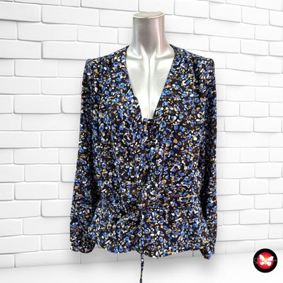 Camisa de manga larga de florecitas PIGALLE Talla S