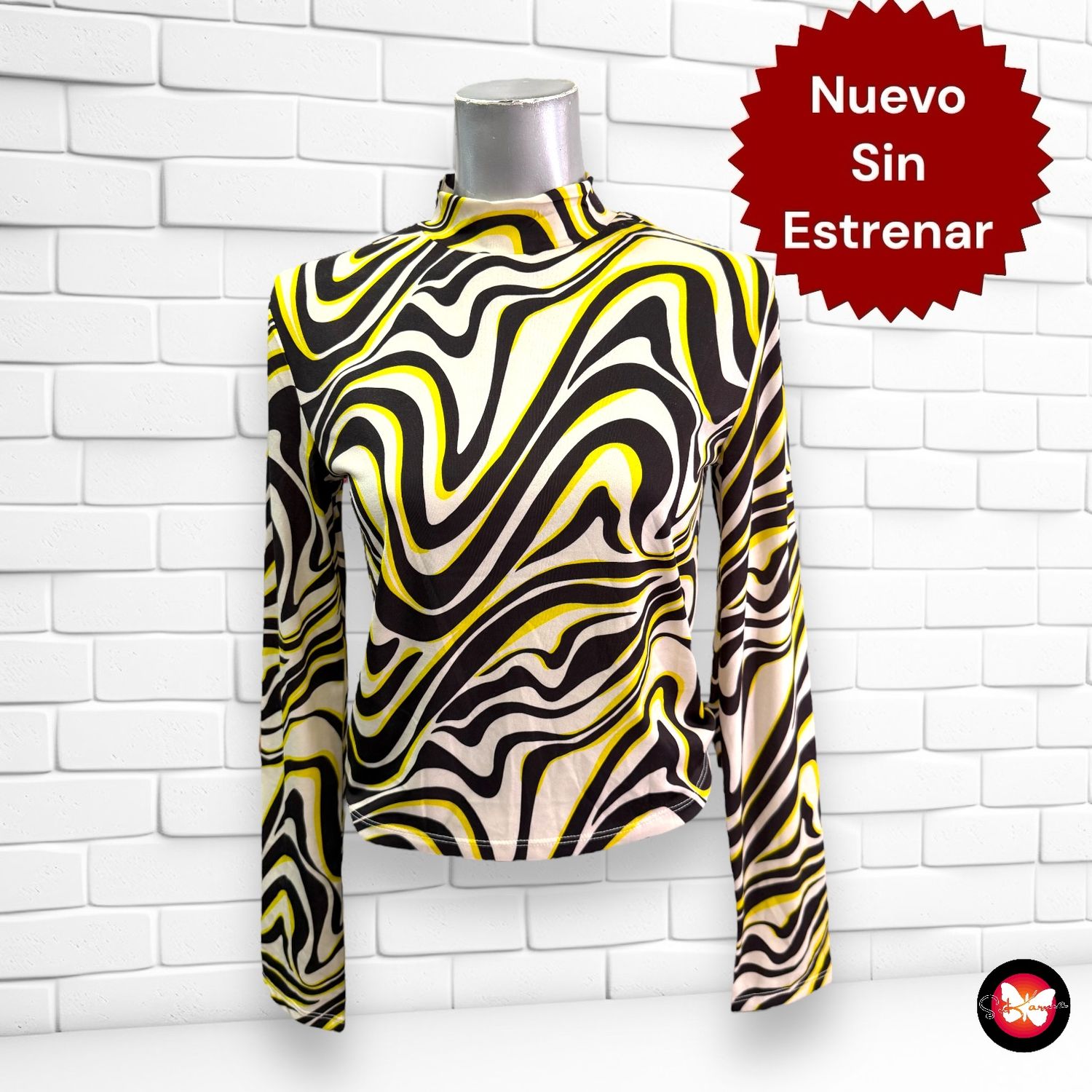 Camiseta con estampado SINSAY Talla XS