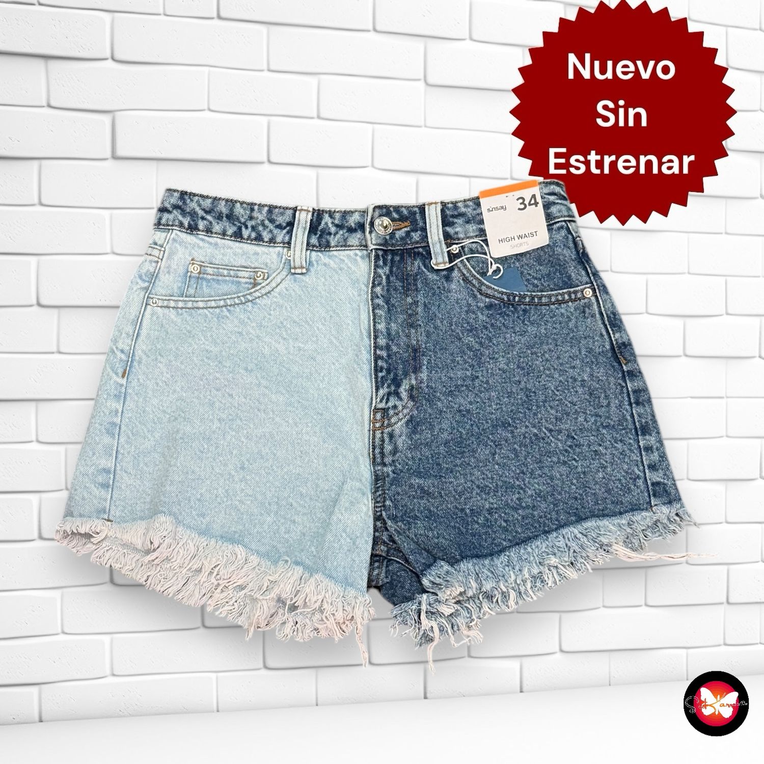 Short vaquero original SINSAY Talla 34