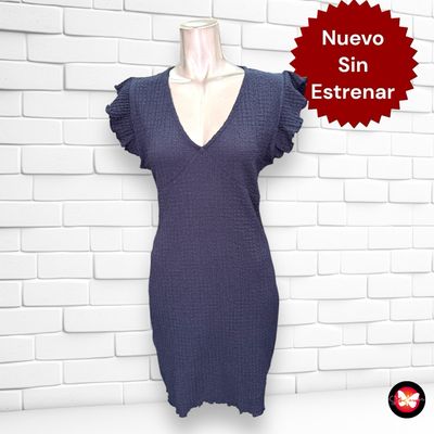 Vestido con mangas de volantes SINSAY Talla S