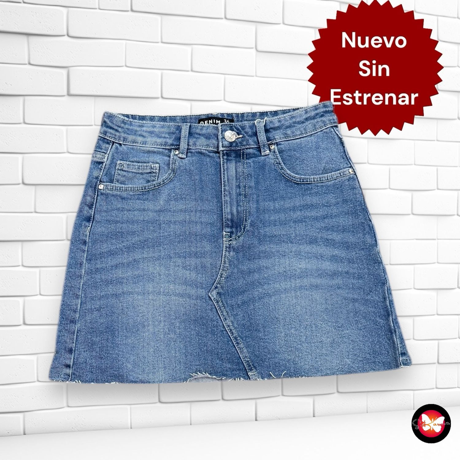 Falda vaquera SINSAY Talla 36