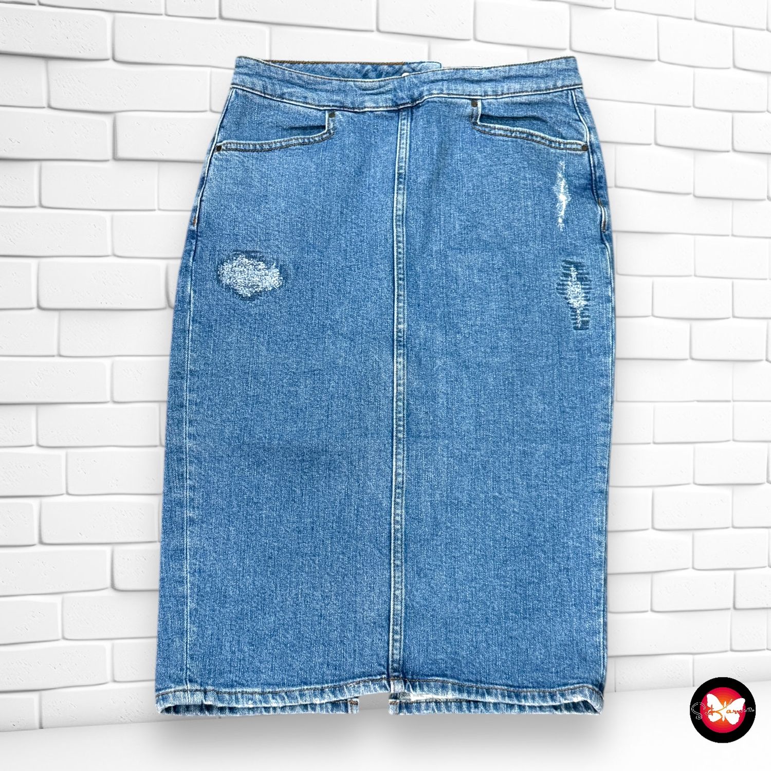Falda vaquera DENIM&amp;CO Talla 38 (pequeña)