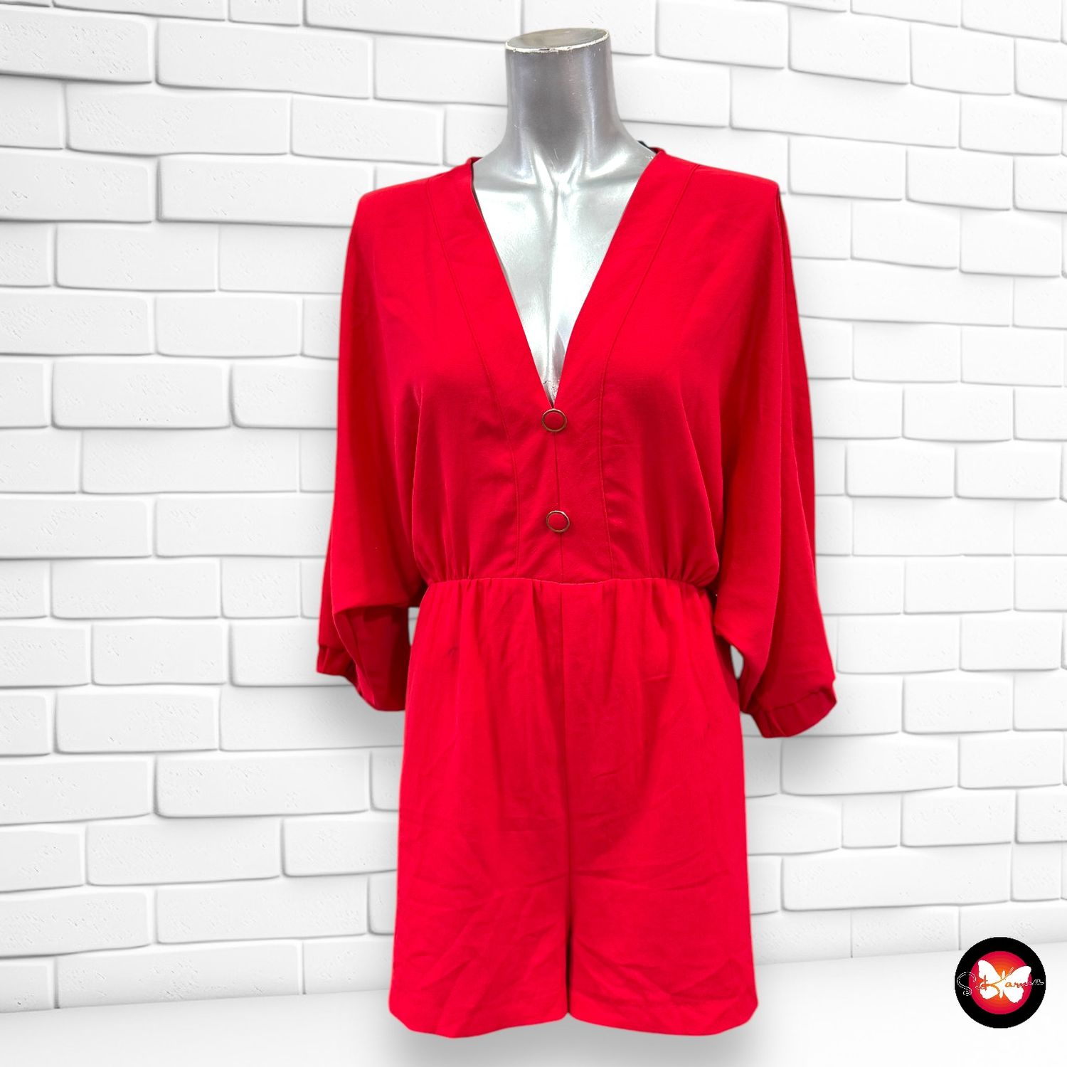 Mono con corte mariposa ZARA Talla S
