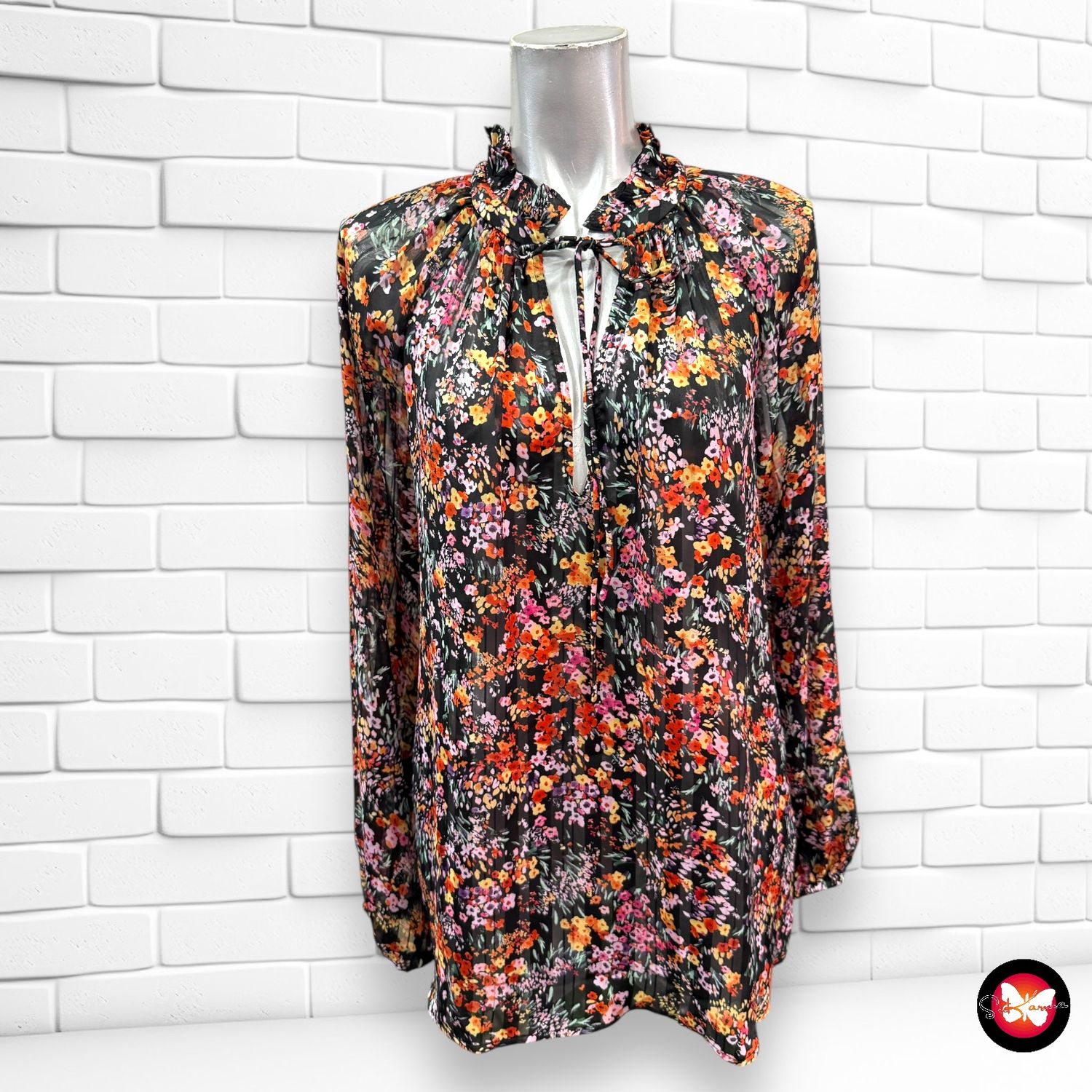 Blusa translúcida H&amp;M Talla S