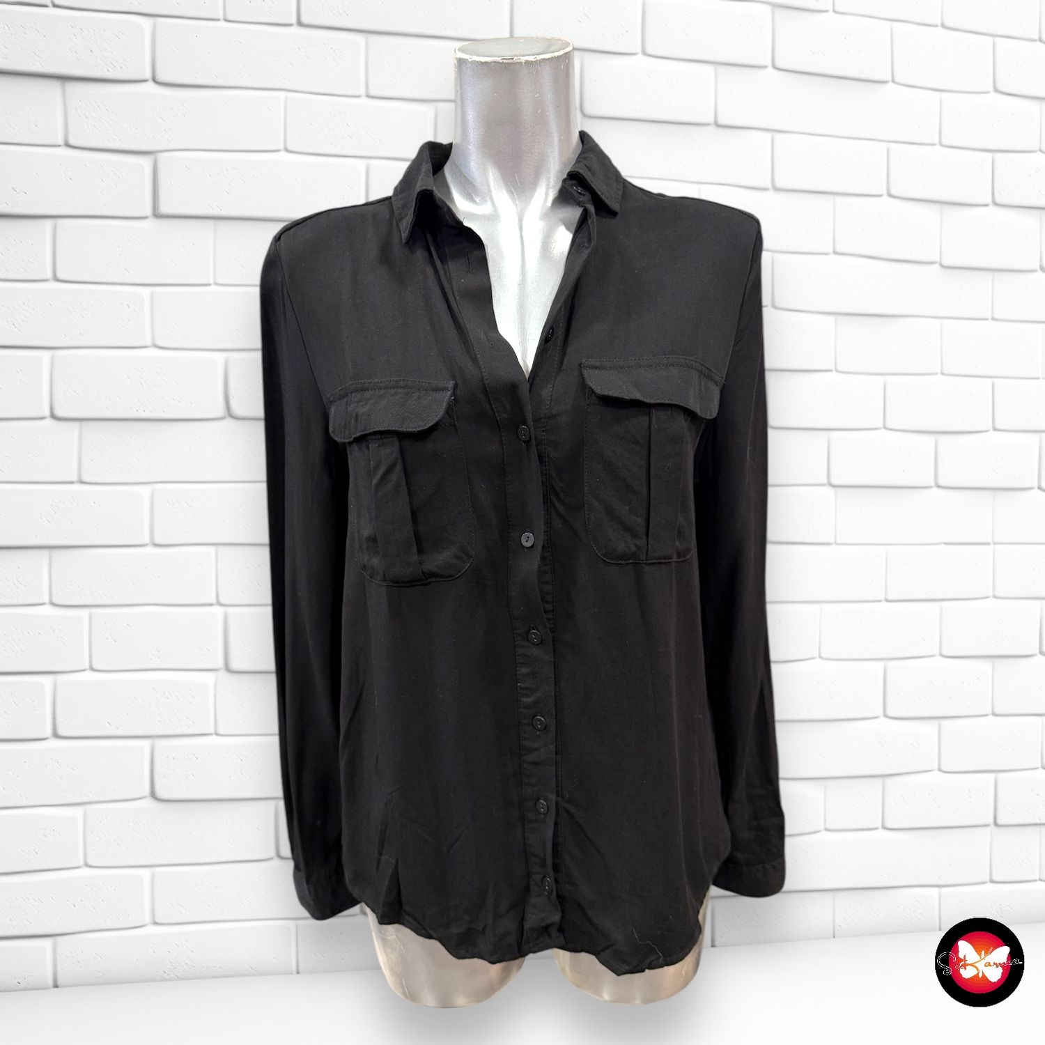 Camisa con bolsillos H&amp;M Talla 36