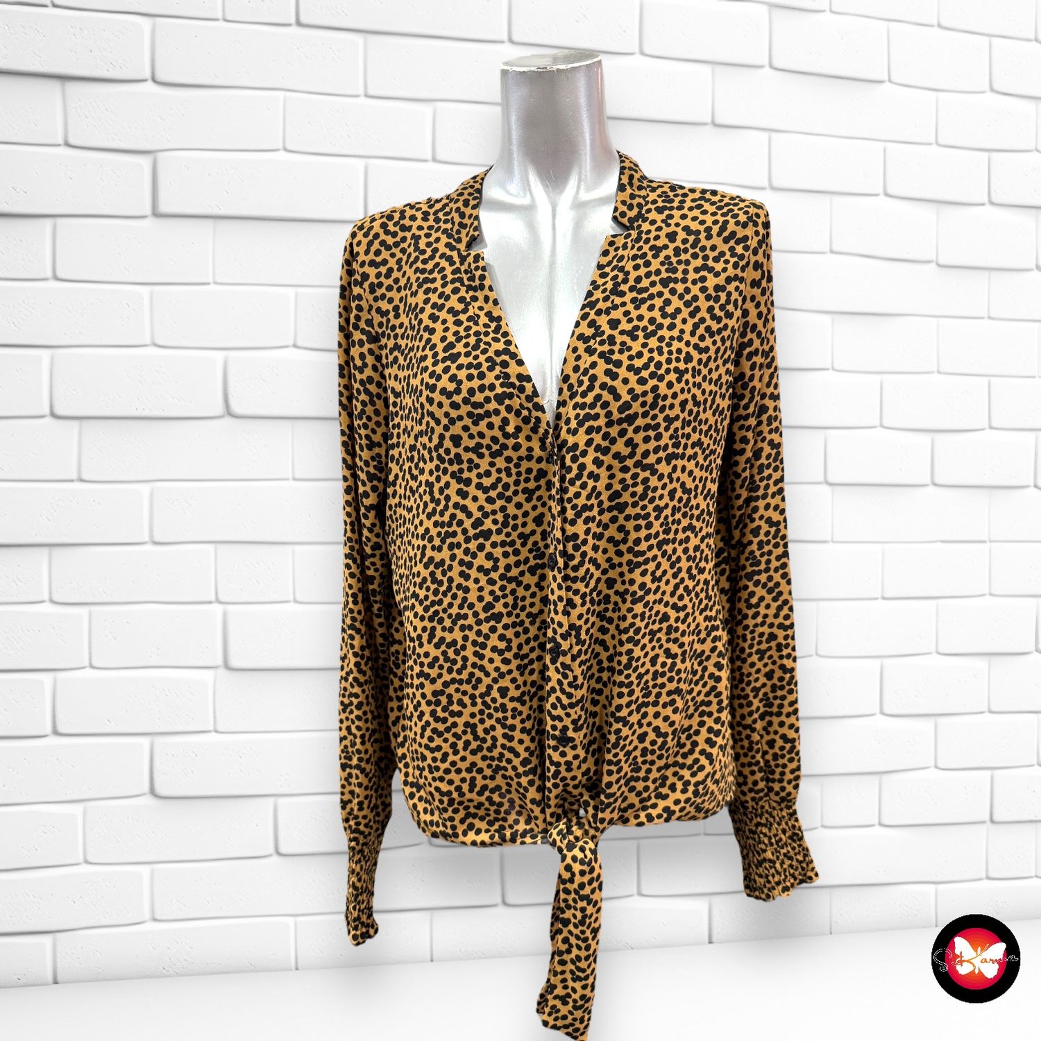 Camisa de animal print COSTES Talla L