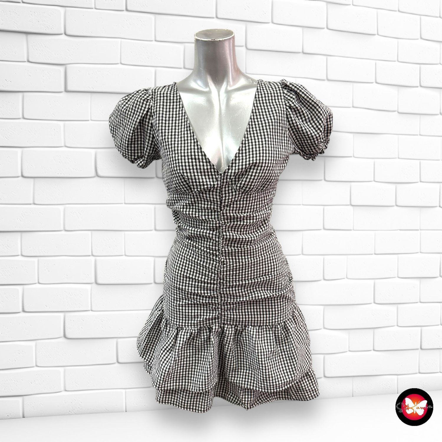 Vestido de cuadritos DIVIDED Talla 34