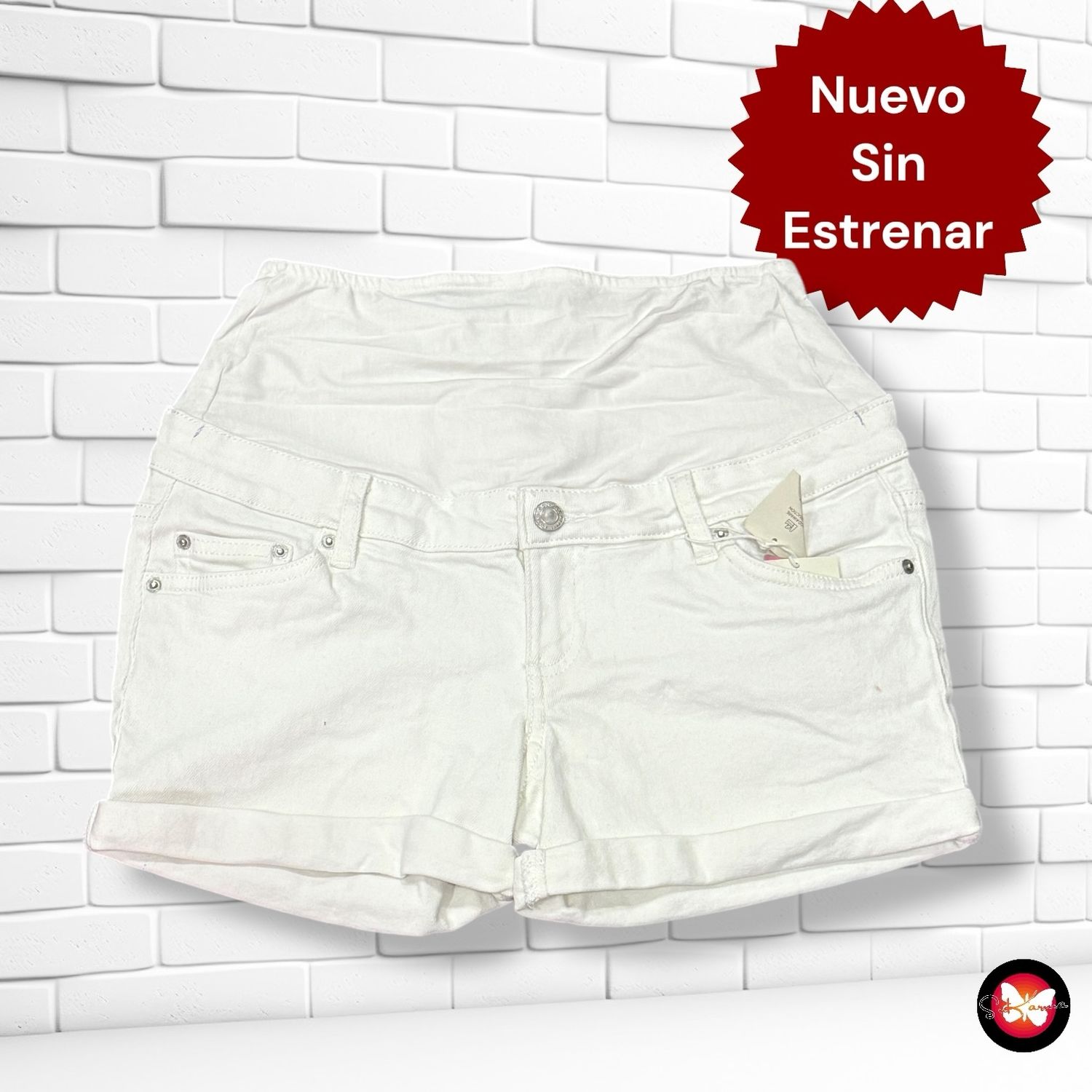 Short vaquero premamá SINSAY Talla 34