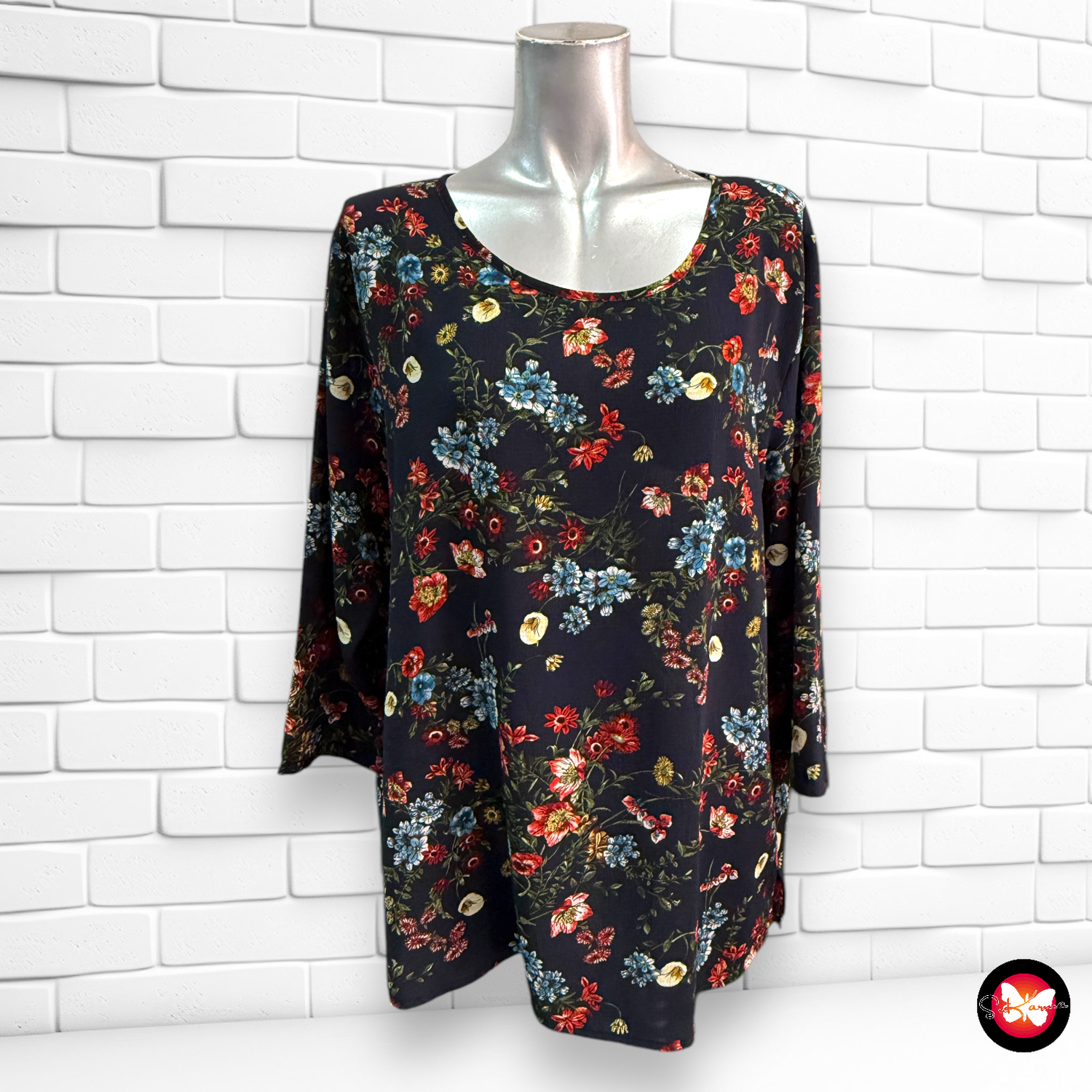 Blusa de florecitas ONLY Talla 42