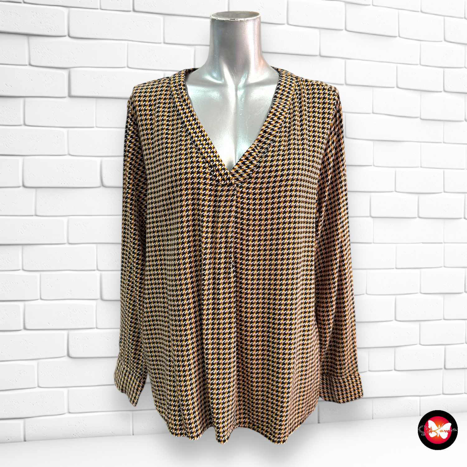 Blusa con estampado JEAN PASCALE Talla 42