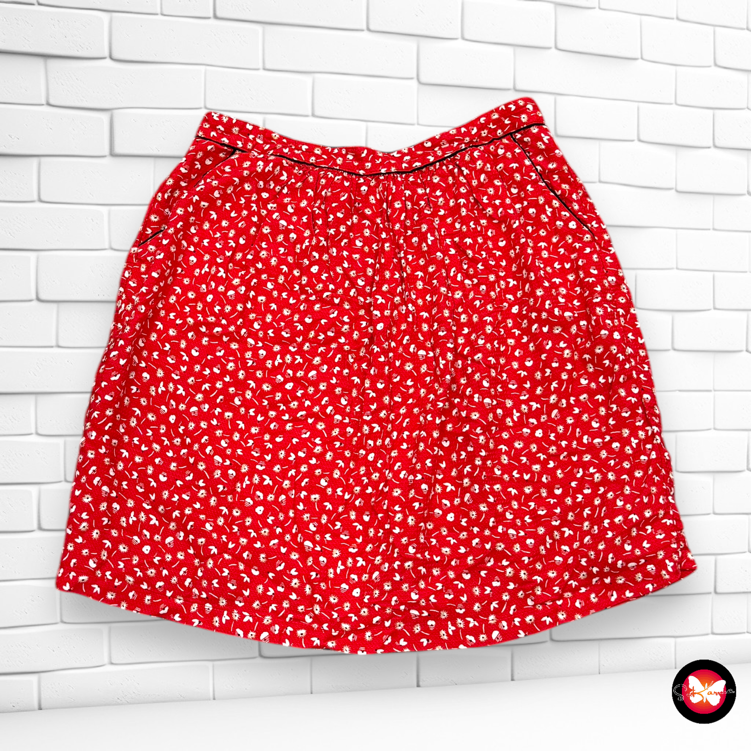 Falda con florecitas PROMOD Talla M