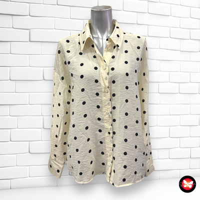 Camisa de lunares ZARA Talla S