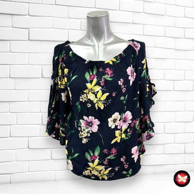 Blusa con escote de barco BERSHKA Talla S