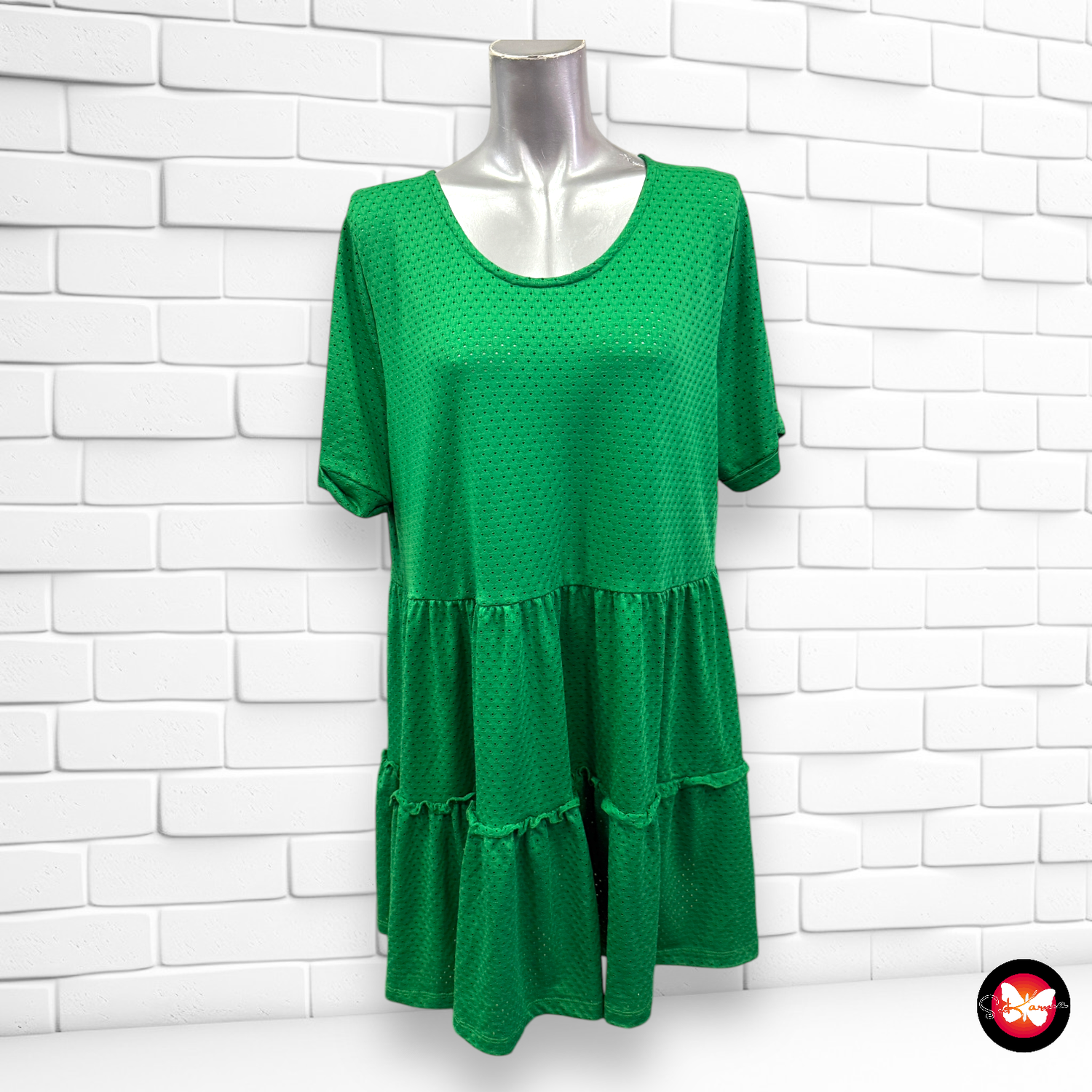 Vestido con volantes MS MODE Talla L