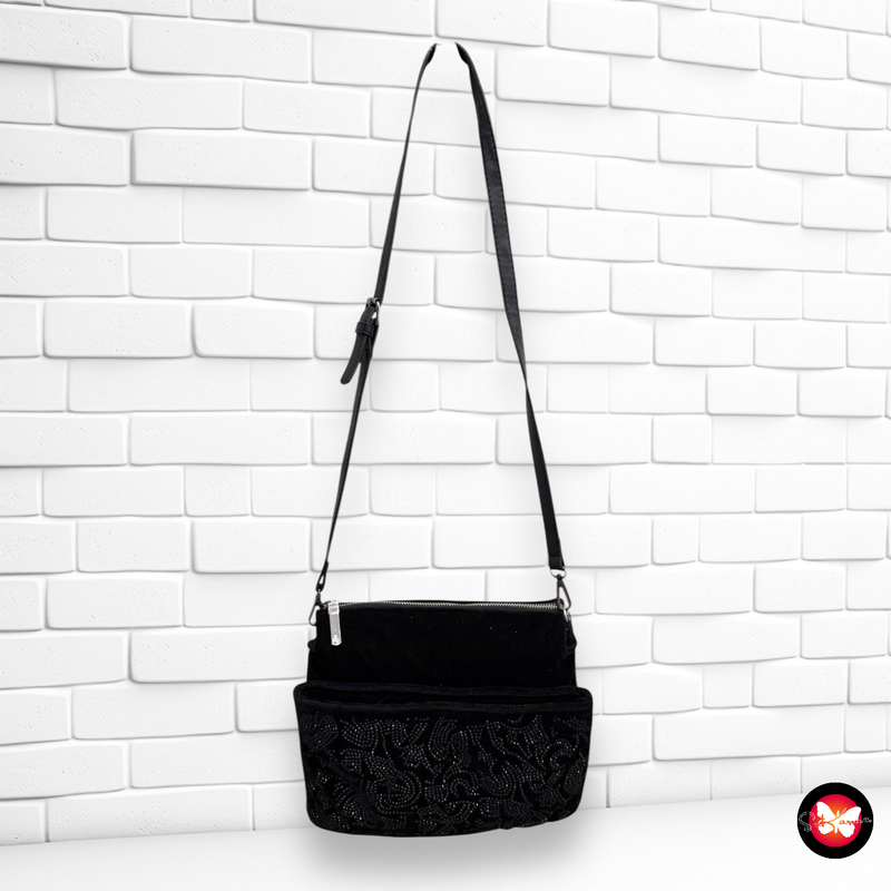 Bolso bandolera de terciopelo