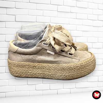 Zapatillas de plataforma de rafia MUSTANG T36