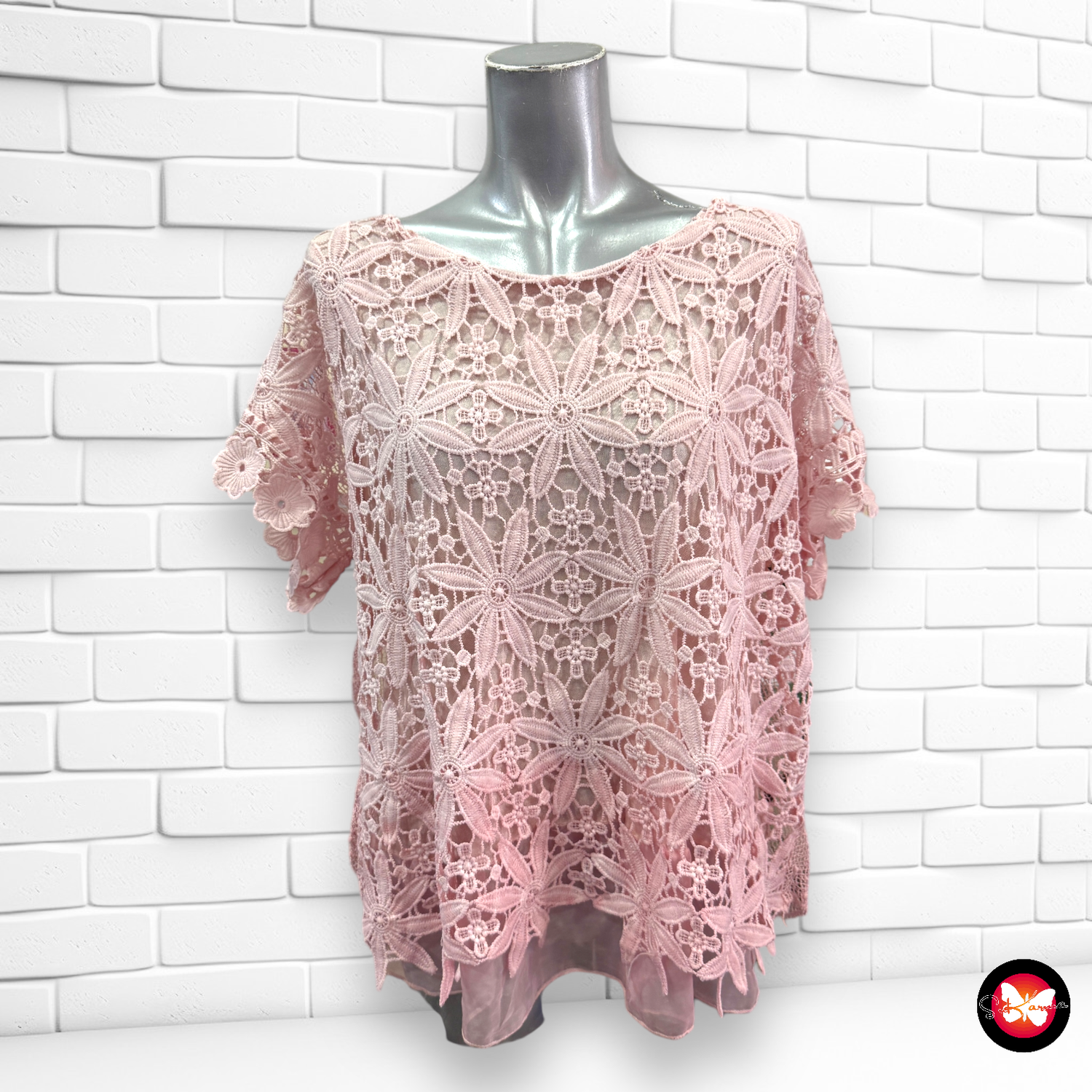 Blusa de encaje Talla Única