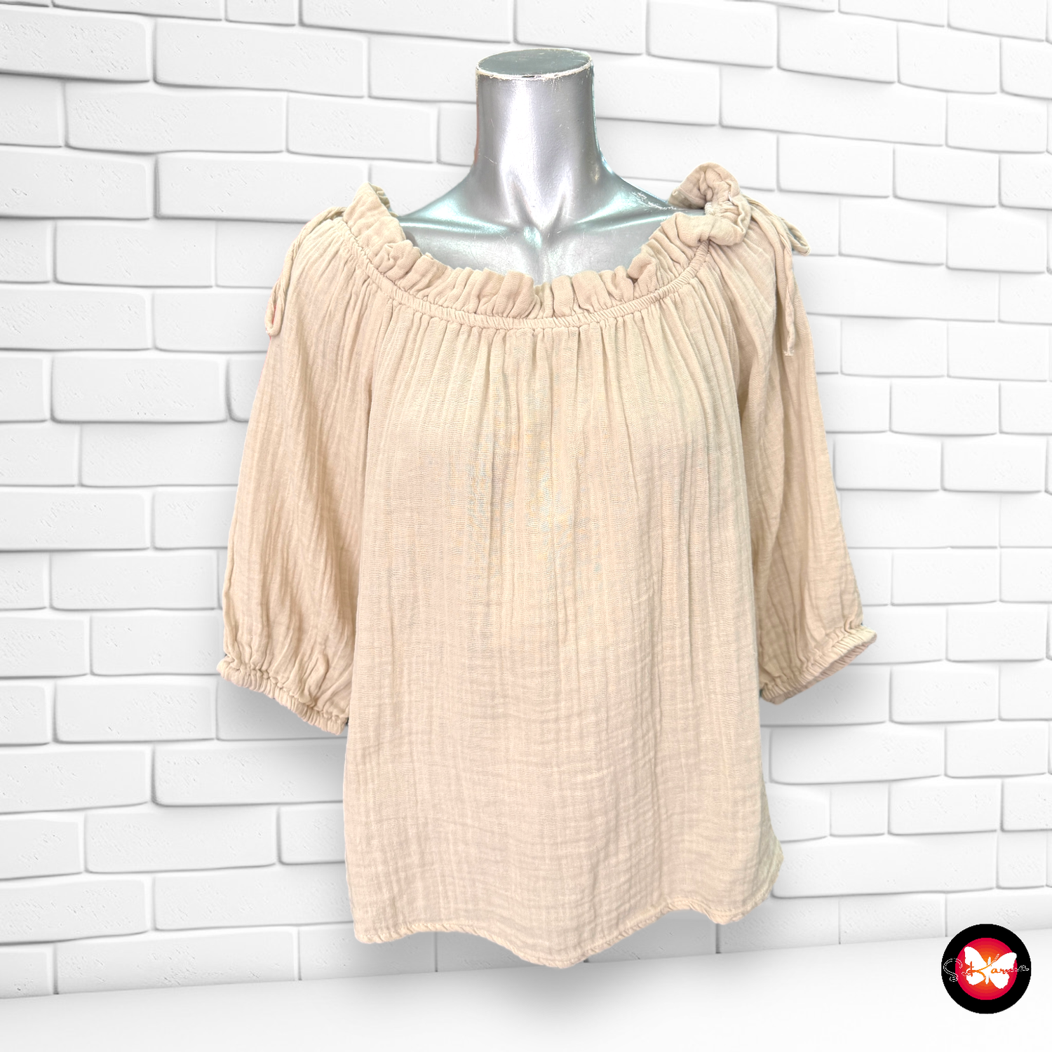 Blusa con escote de barco ONLY Talla M