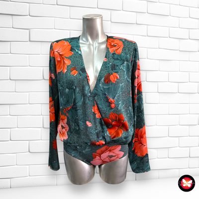 Body de amapolas ZARA Talla M