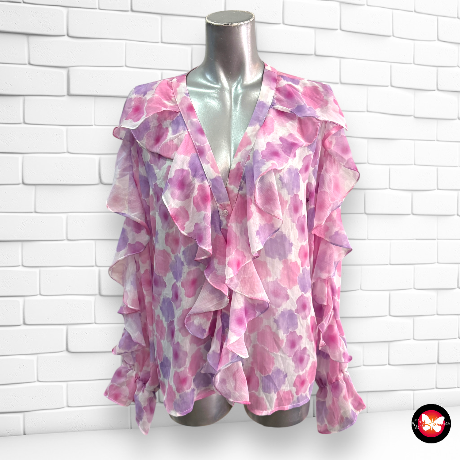 Blusa básica translúcida LOAVIES Talla S