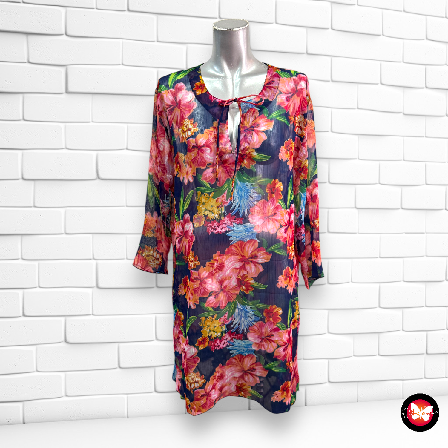 Vestido túnica translúcido NISHA´S Talla Única