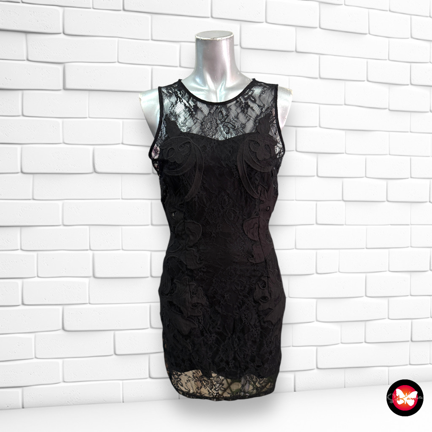 Vestido de noche de encaje H&amp;M Talla 38