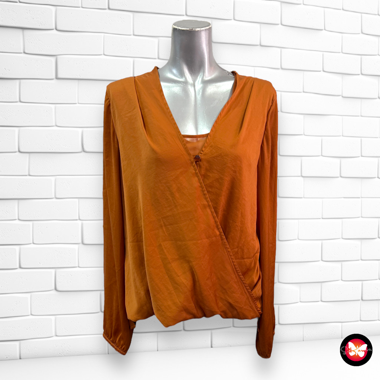 Blusa escote cruzado MARIE MÉRO Talla 40