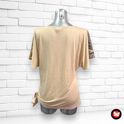 Blusa de manga corta con lazo CORTEFIEL Talla S