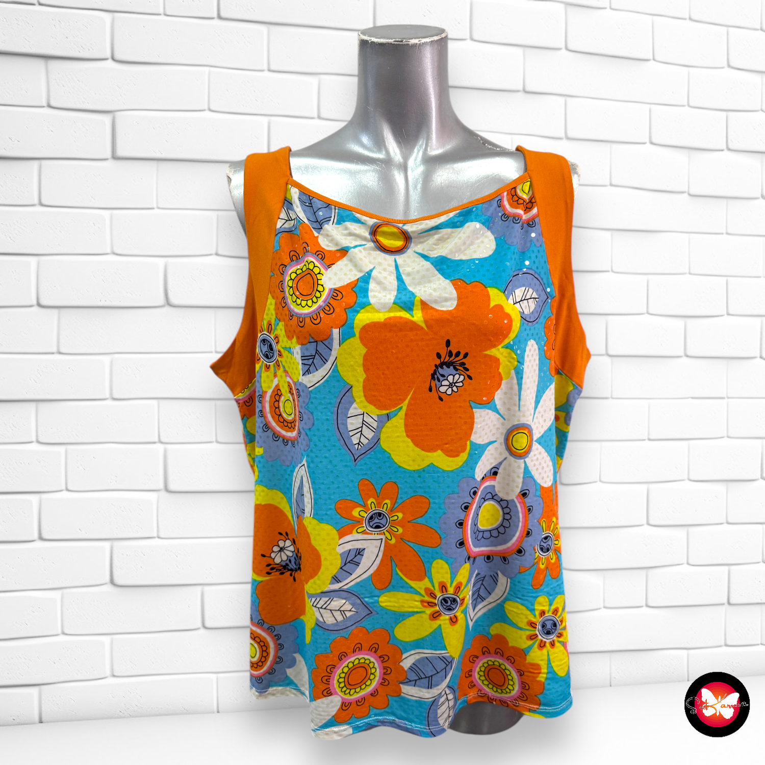 Camiseta sin mangas de colorines Talla XL