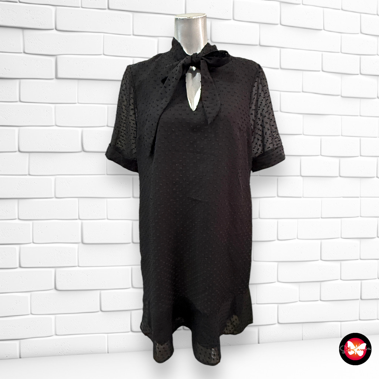 Vestido formal de manga corta STEPS Talla 34