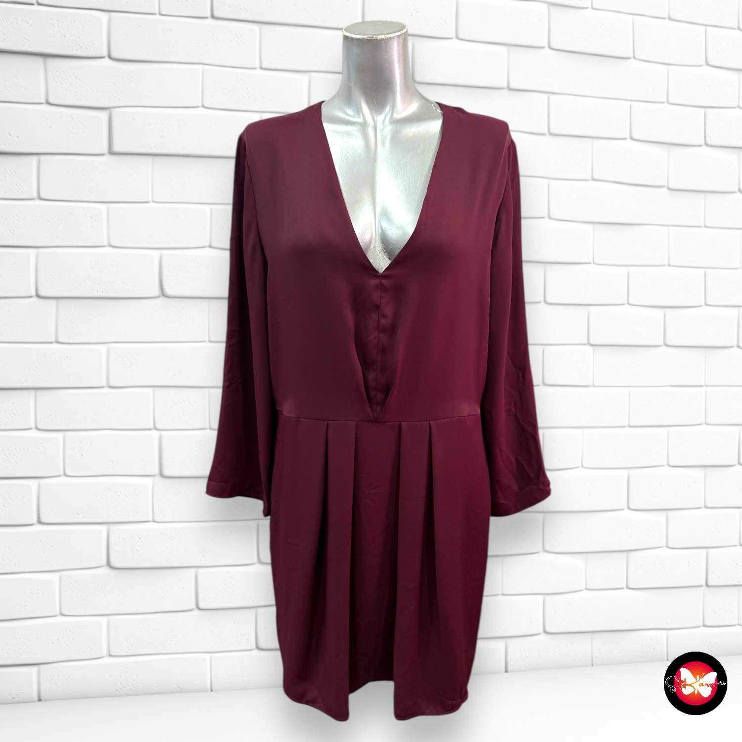 Vestido formal de manga larga MANGO Talla L