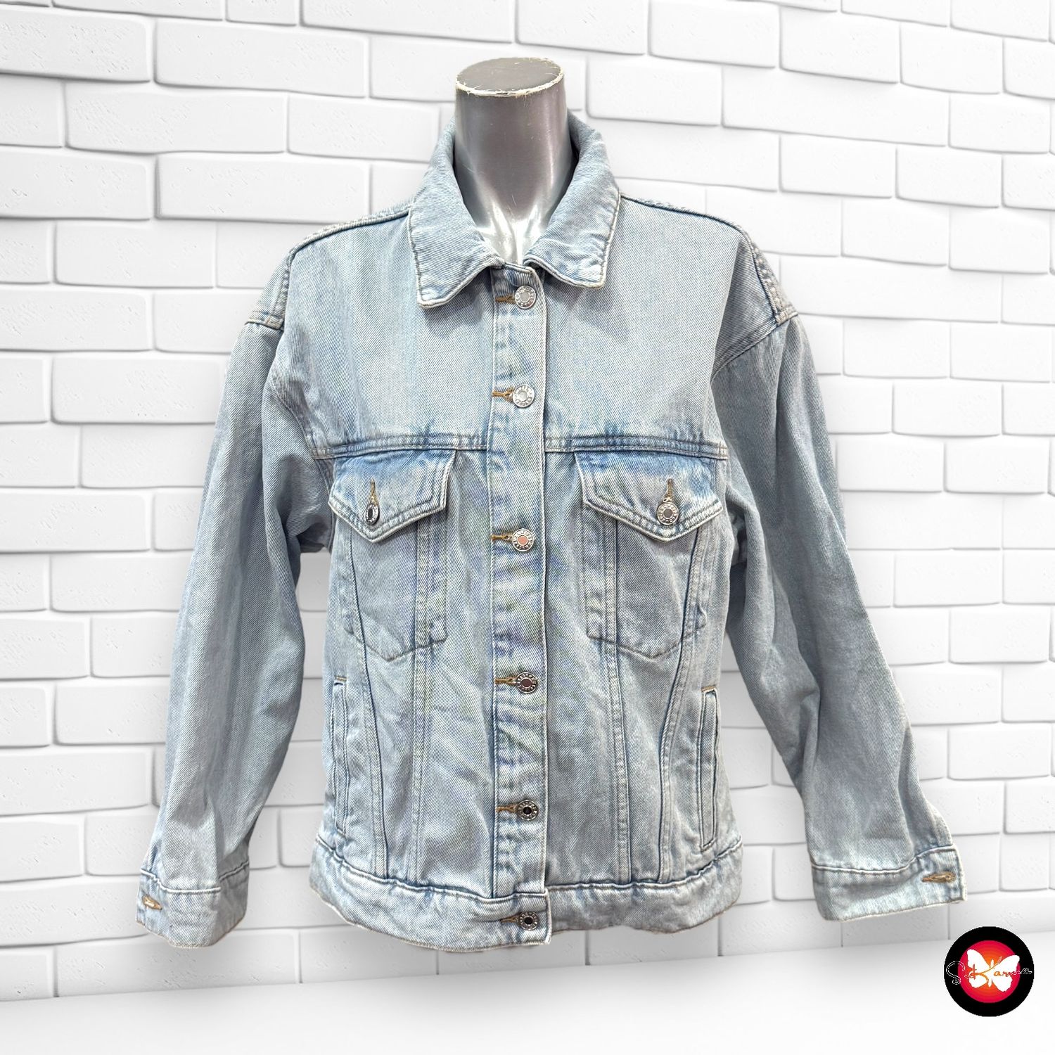 Cazadora vaquera oversized MANGO Talla XS