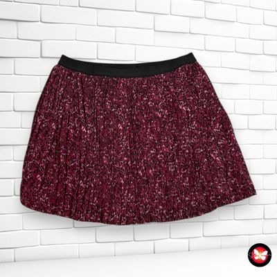 Falda plisada de animal print TEX Talla S