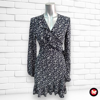 Vestido cruzado de florecitas ONLY Talla 36