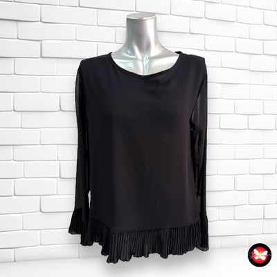 Blusa con volante plisado Talla M/L