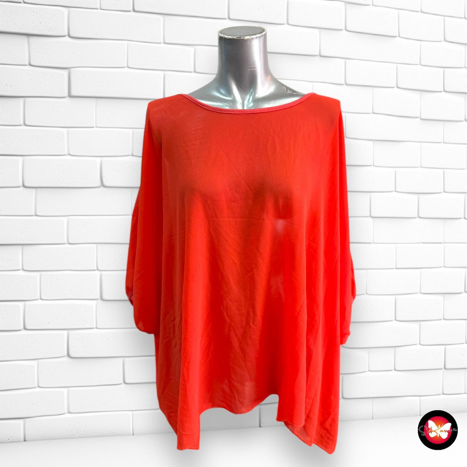 Blusa translúcida Talla Única
